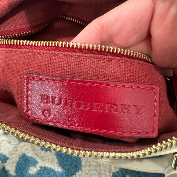 Burberry Women's Beige and Red Plaid Bag - Picture 14 of 16
